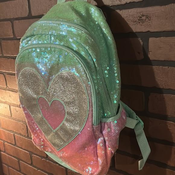 Sparkling sequin Justice Backpack - Picture 3 of 7